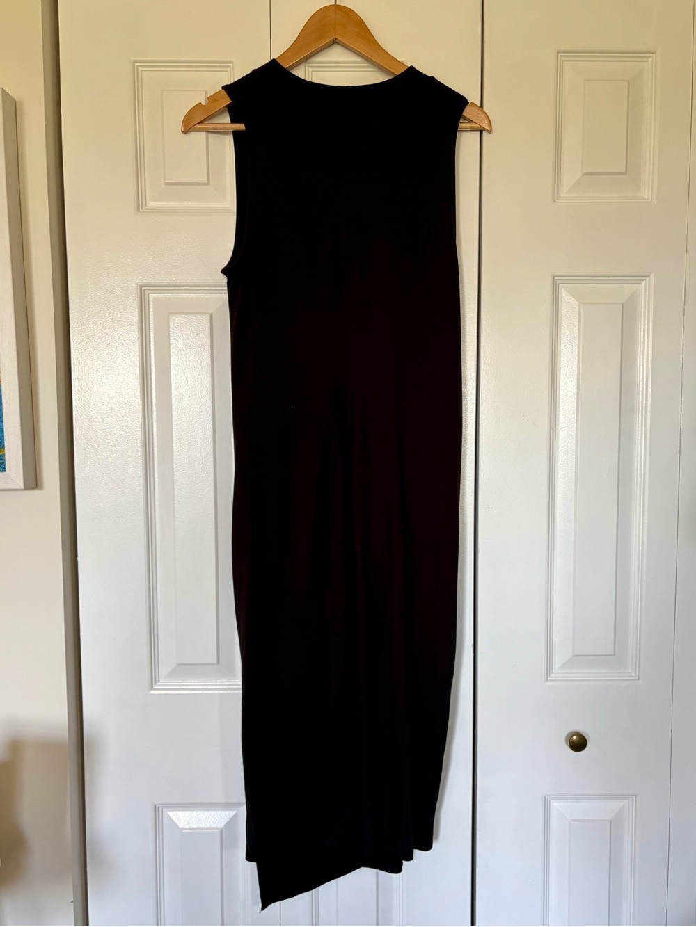 Rue Britton Black Sleeveless Asymmetrical Dress LP